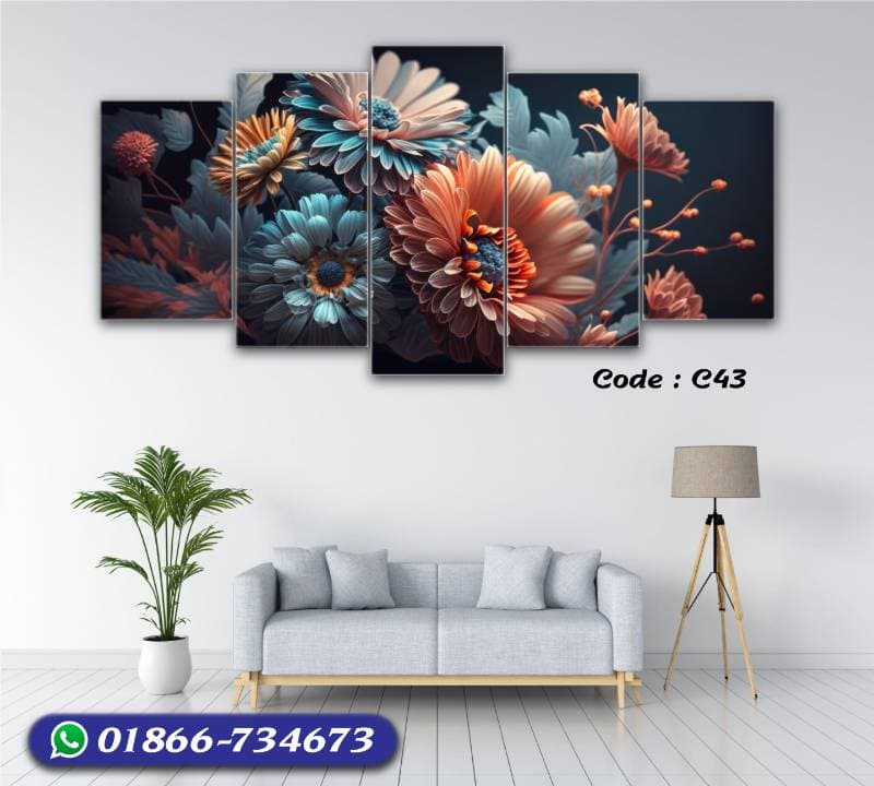 5 part   wall canvas code: C43