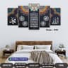 5 part   wall canvas code: C10