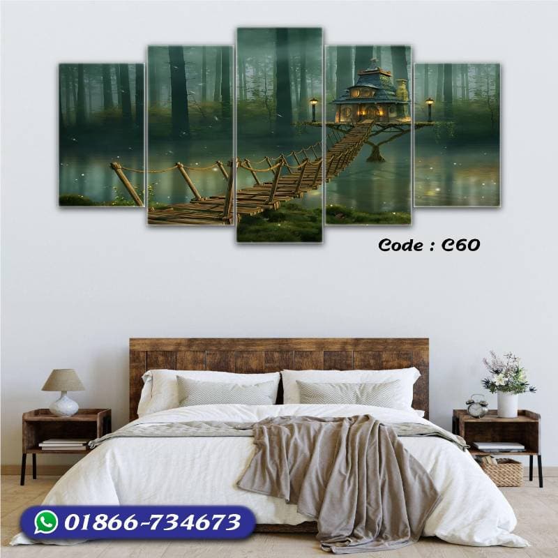 5 part   wall canvas code: c60