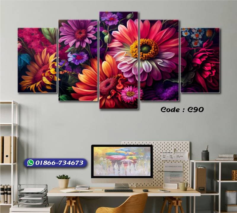 5 part   wall canvas code: C15
