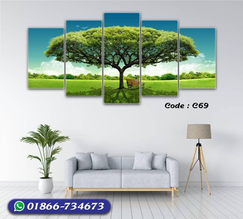 5 part   wall canvas code: C69