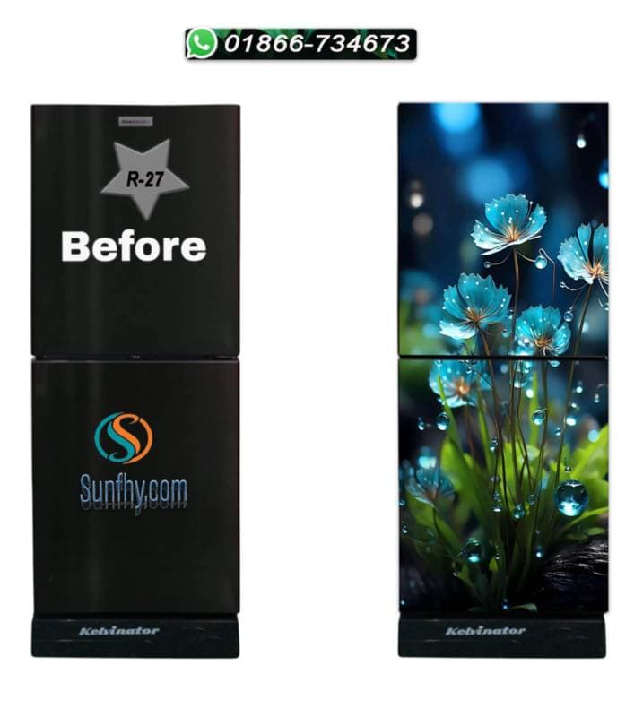 Sparkling lamination যুক্ত ফ্রিজ স্টিকার