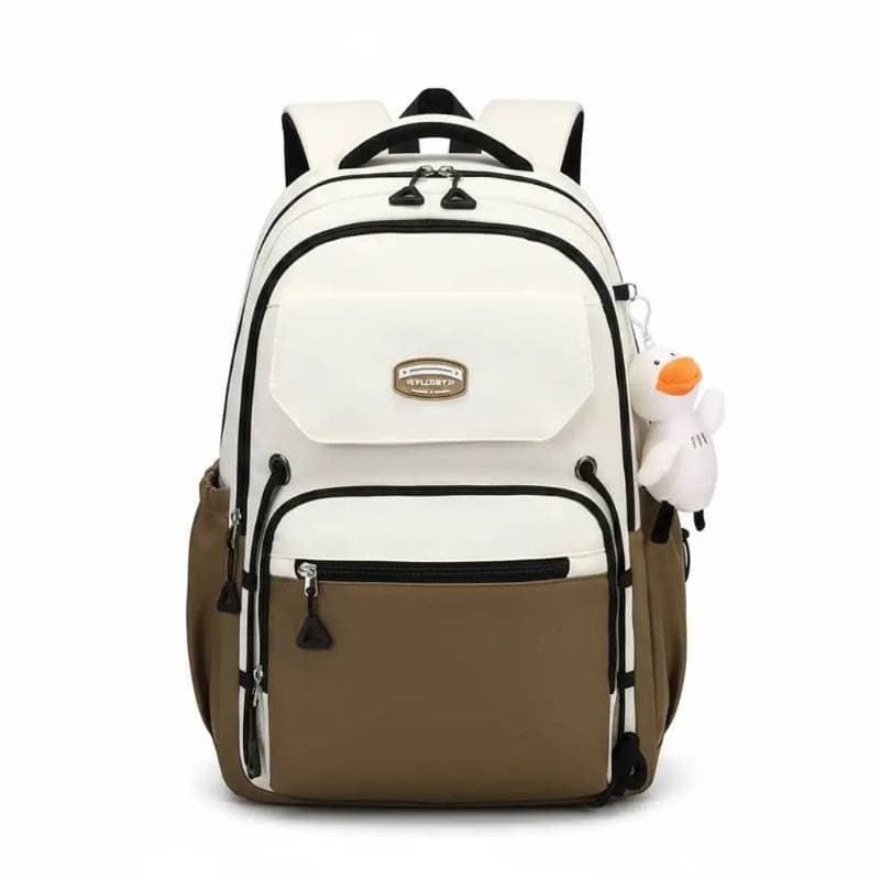 Stain-Resistant waterproof school bag(Brown