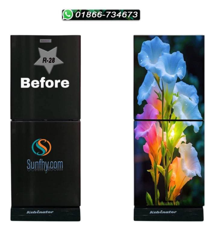 Sparkling lamination যুক্ত ফ্রিজ স্টিকার