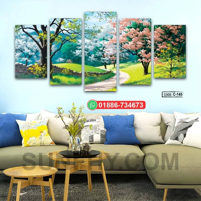 5 part   wall canvas code: C145