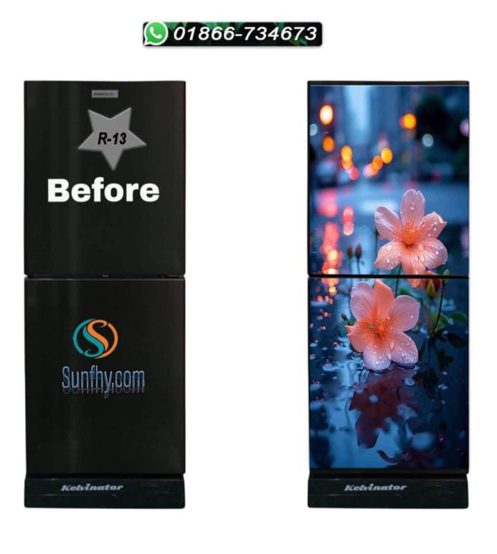 Sparkling lamination যুক্ত ফ্রিজ স্টিকার