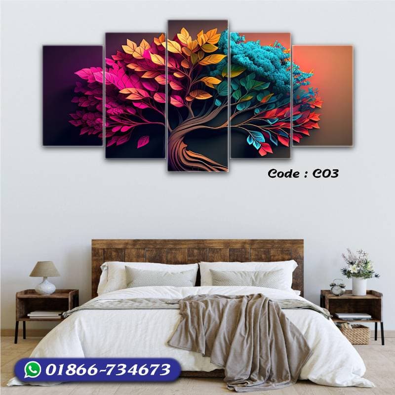 5 part   wall canvas code: C03