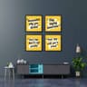 Set of 4 motivational Quotes wall Frames