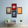Set of 4 motivational Quotes wall Frames