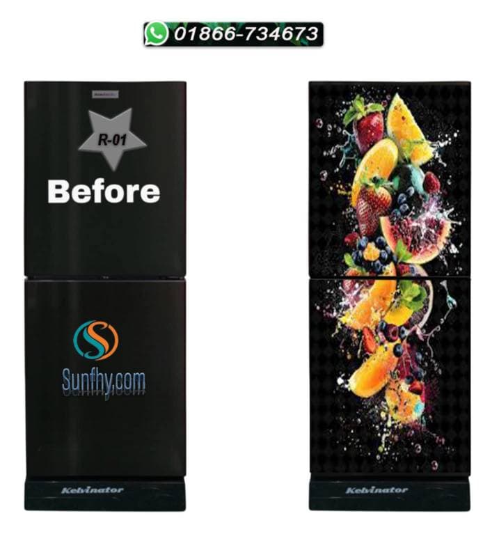 Sparkling lamination যুক্ত ফ্রিজ স্টিকার