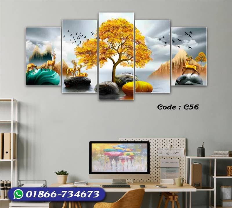 5 part   wall canvas code: C56