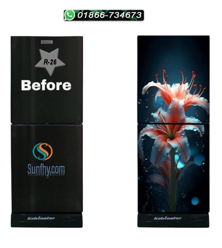 Sparkling lamination যুক্ত ফ্রিজ স্টিকার