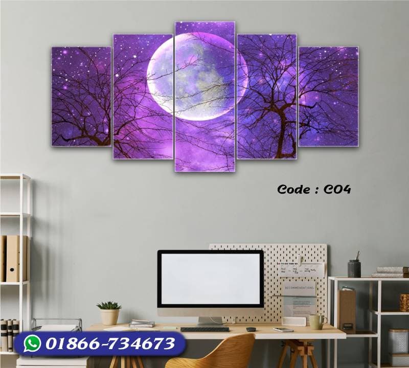 5 part   wall canvas code: C04