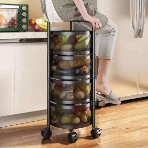 Kitchen Storage Rack 4 Layer round 