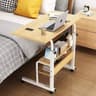 double layer adjustable table wooden  