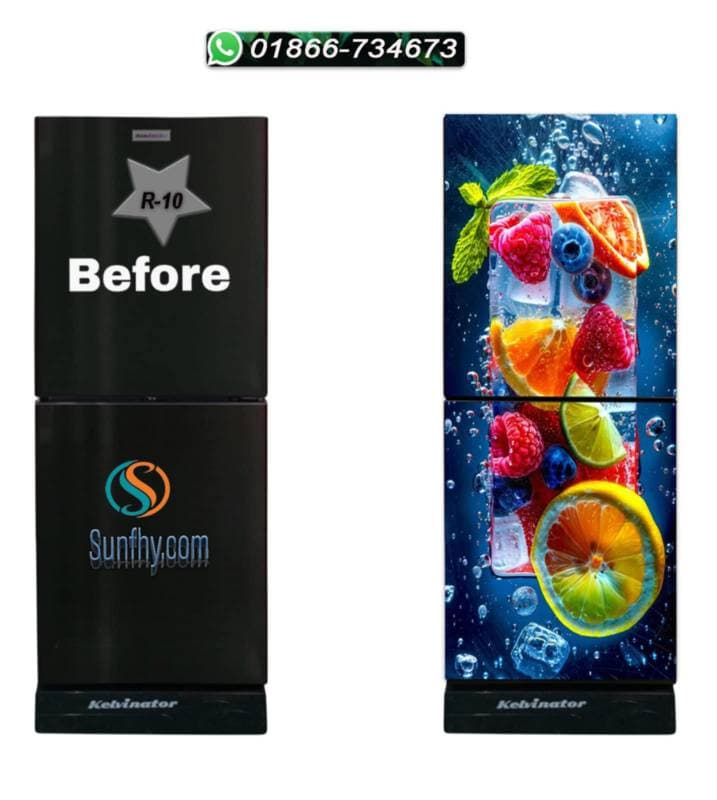 Sparkling lamination যুক্ত ফ্রিজ স্টিকার