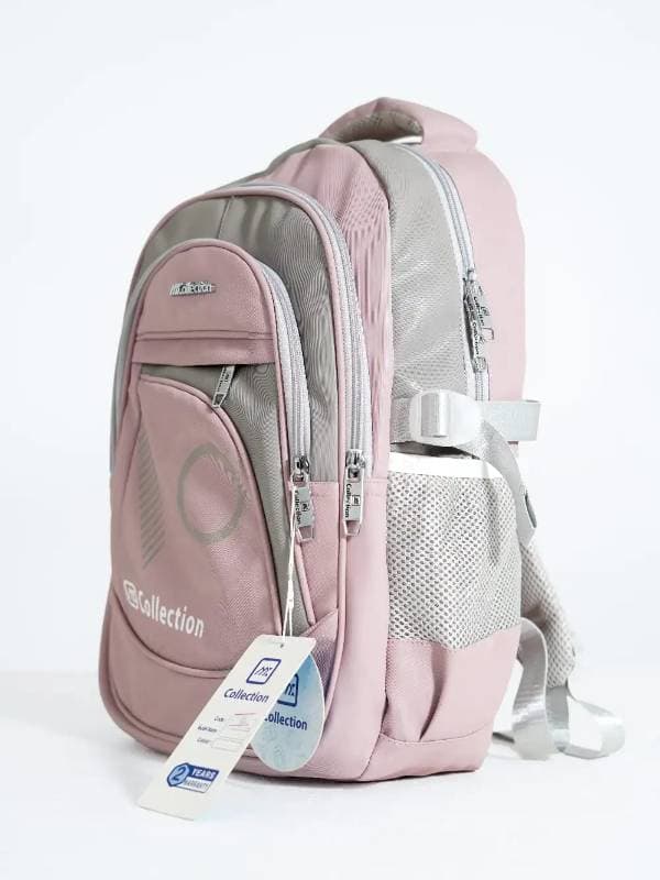 Collection brand Waterproof School Bag(Light pink)
