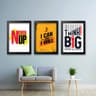Set of 3 motivational Quotes wall Frames