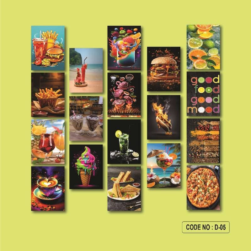18 part wall canvas D05