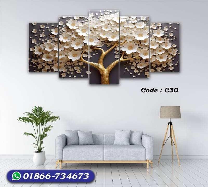5 part   wall canvas code: C30