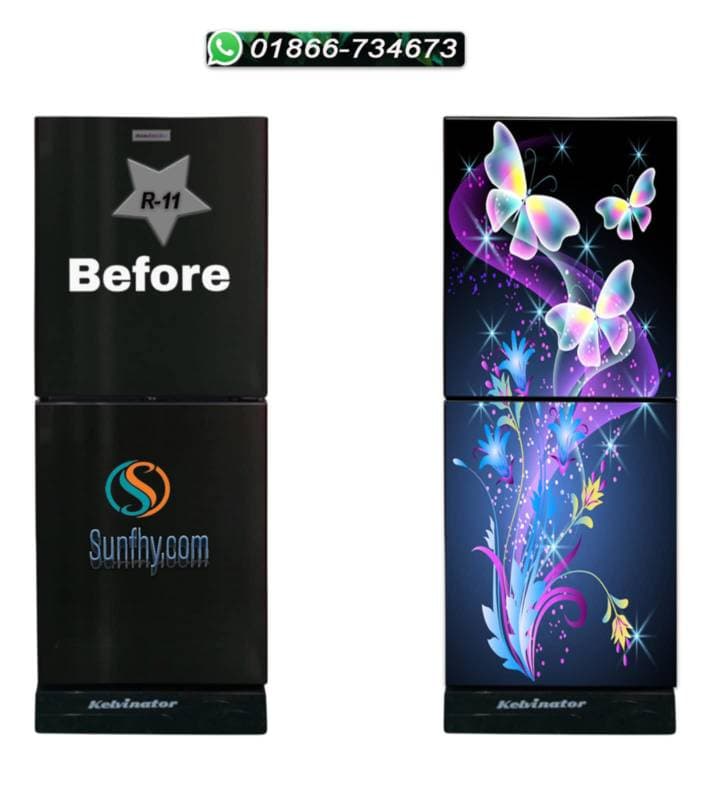 Sparkling lamination যুক্ত ফ্রিজ স্টিকার