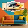 5 part   wall canvas code: C179