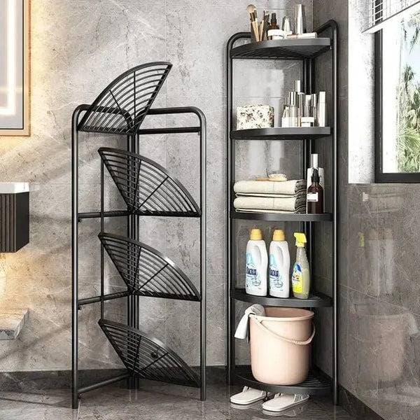  Layer Foldable Corner Shelf for Kitchen-Foldable Storage Rack 