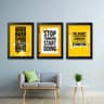 Set of 3 motivational Quotes wall Frames