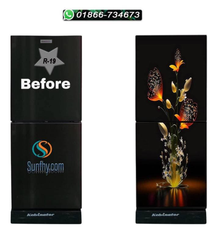 Sparkling lamination যুক্ত ফ্রিজ স্টিকার