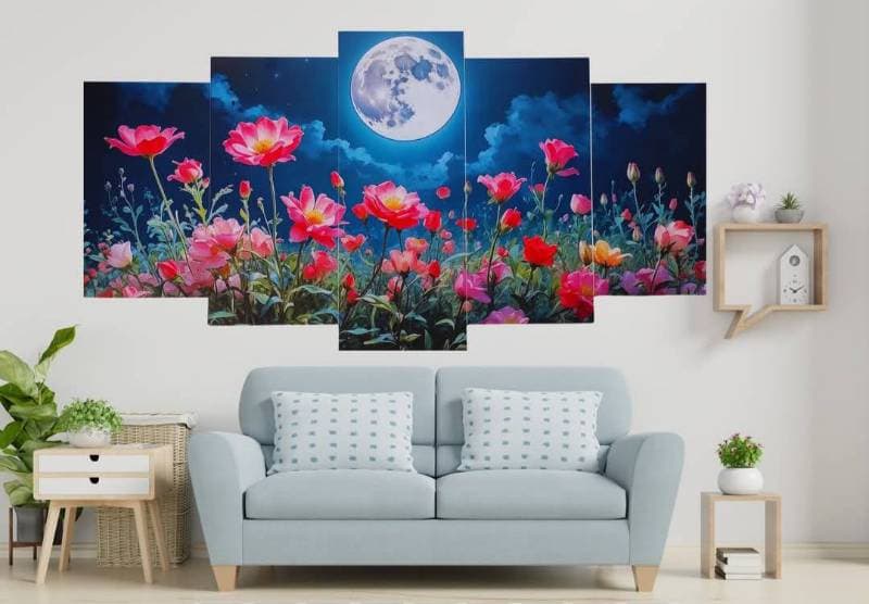 5 part   wall canvas code: C210