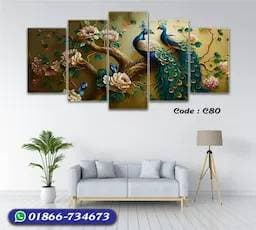 5 part   wall canvas code: C80