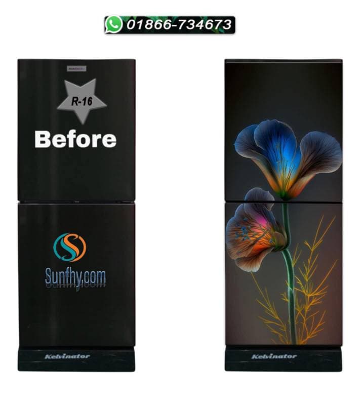 Sparkling lamination যুক্ত ফ্রিজ স্টিকার