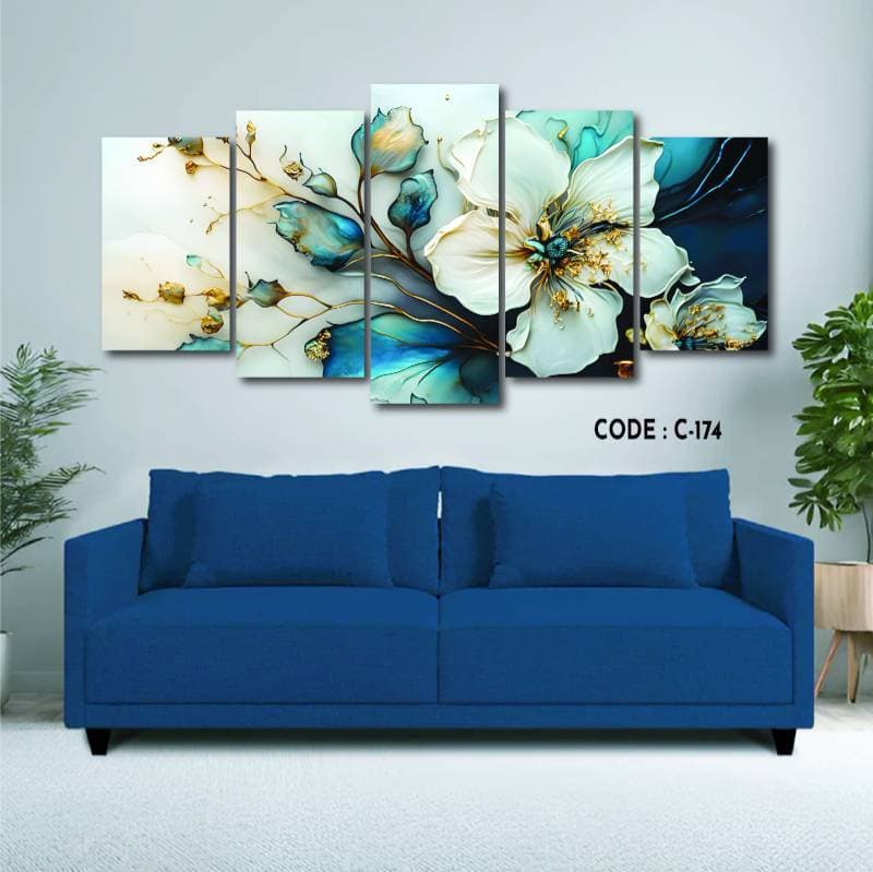 5 part   wall canvas code: C174