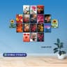 18 part wall canvas D135
