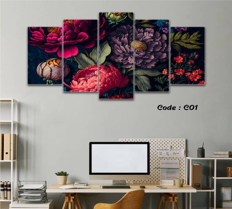 5 part   wall canvas code: C01