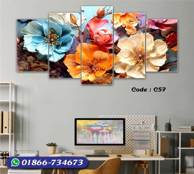 5 part   wall canvas code: C57