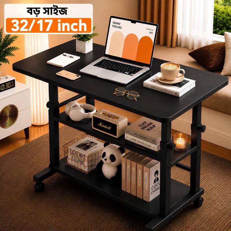 Premium Adjustable Computer Table (black  ) thumbnail 1