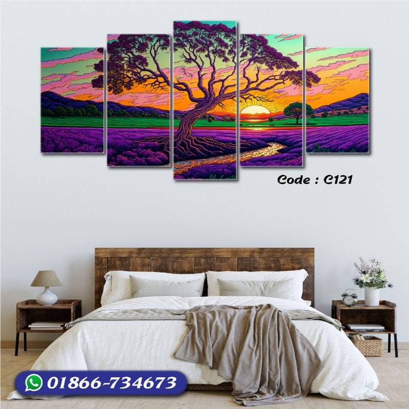 5 part   wall canvas code: C121