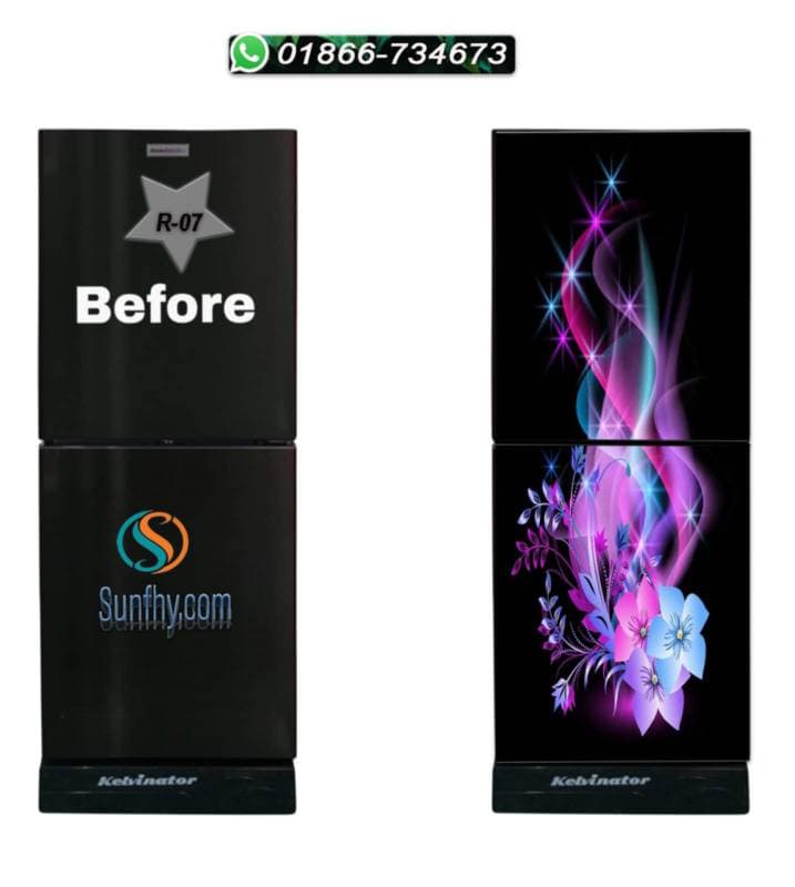 Sparkling lamination যুক্ত ফ্রিজ স্টিকার
