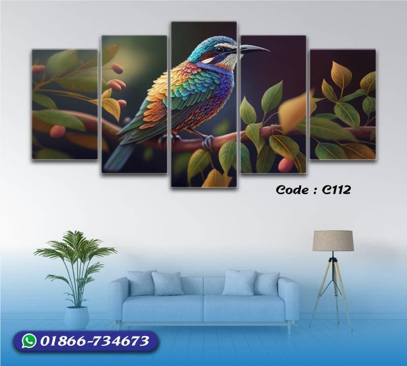 5 part   wall canvas code: C112