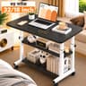 Premium Adjustable Computer Table (black  /White stand )