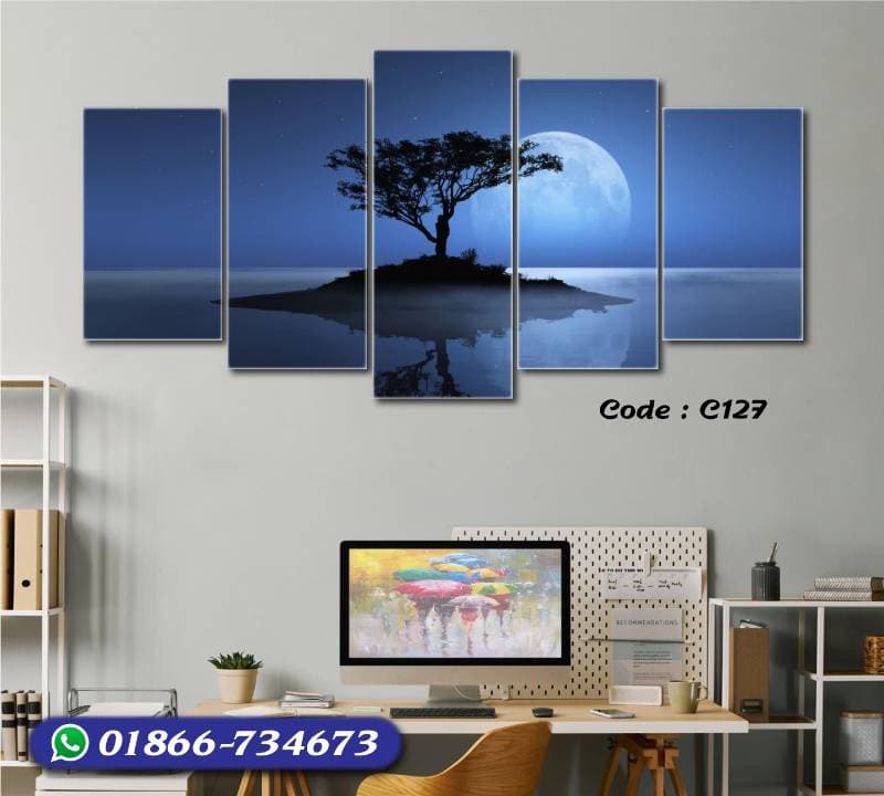 5 part   wall canvas code: C127