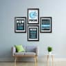 Set of 4 motivational Quotes wall Frames