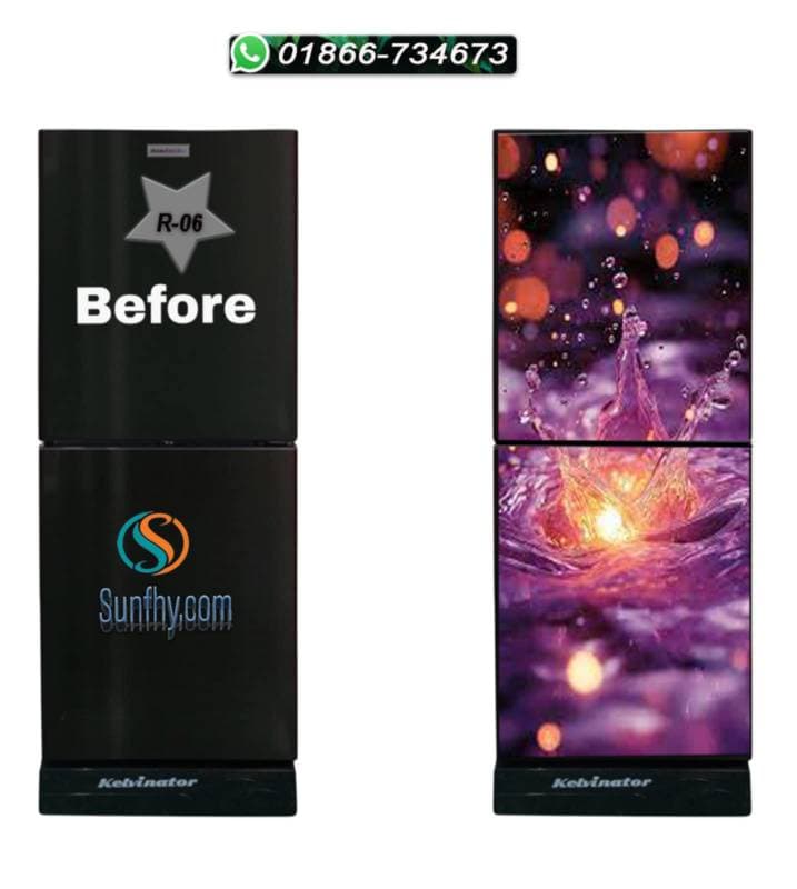 Sparkling lamination যুক্ত ফ্রিজ স্টিকার