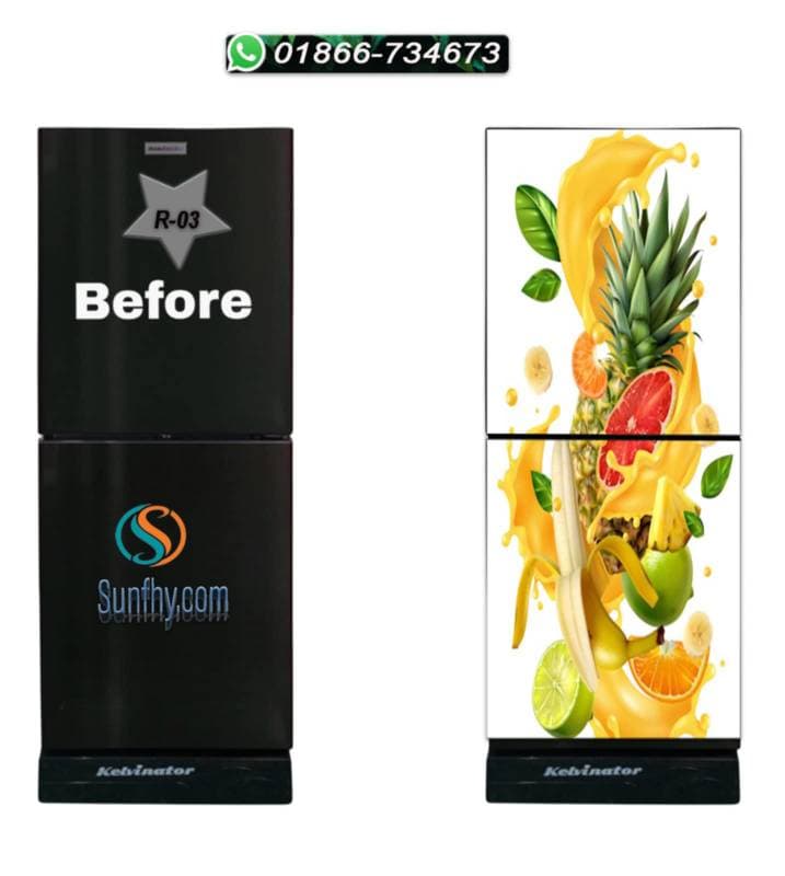 Sparkling lamination যুক্ত ফ্রিজ স্টিকার