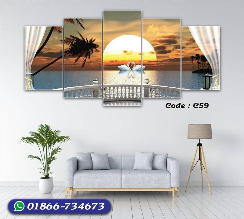5 part   wall canvas code: C59