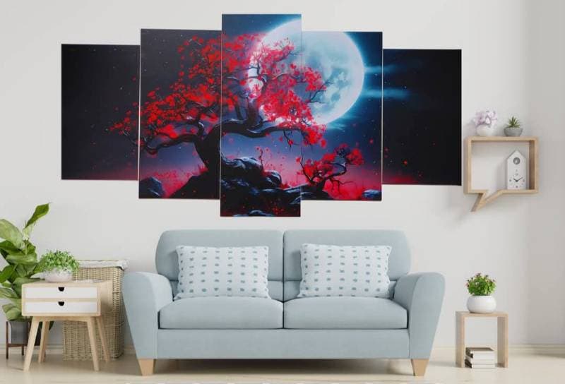 5 part   wall canvas code: C211