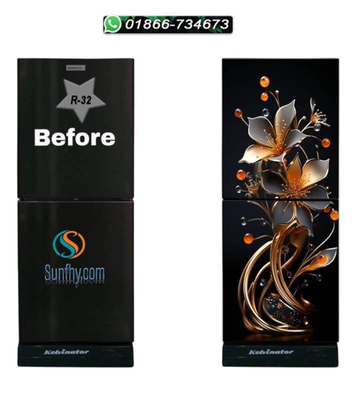 Sparkling lamination যুক্ত ফ্রিজ স্টিকার