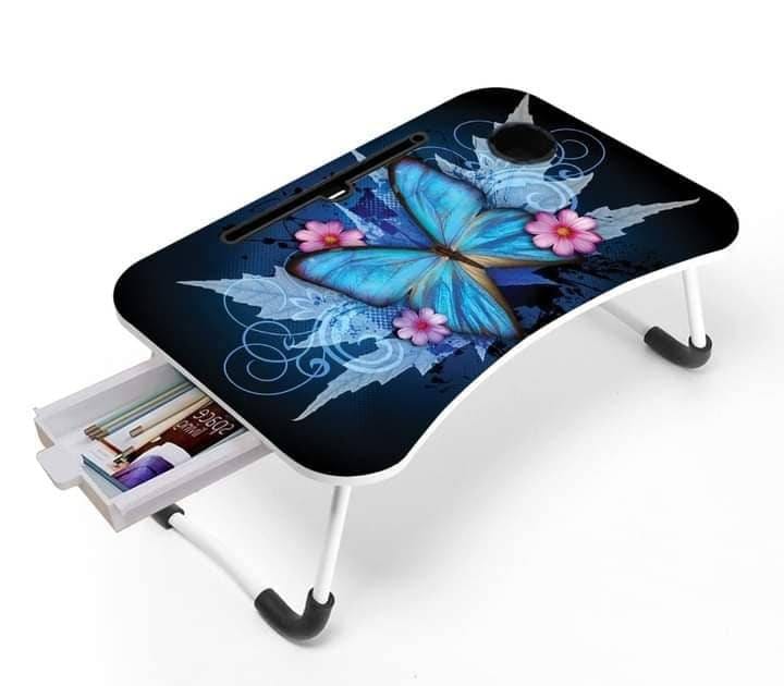 3D ল্যাপটপ টেবিল ডয়ার সহ ( PROJAPOTI  BLACK )